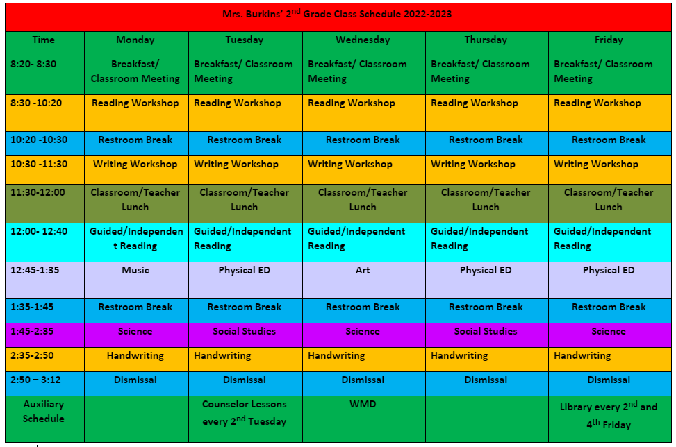 Daily Schedule
